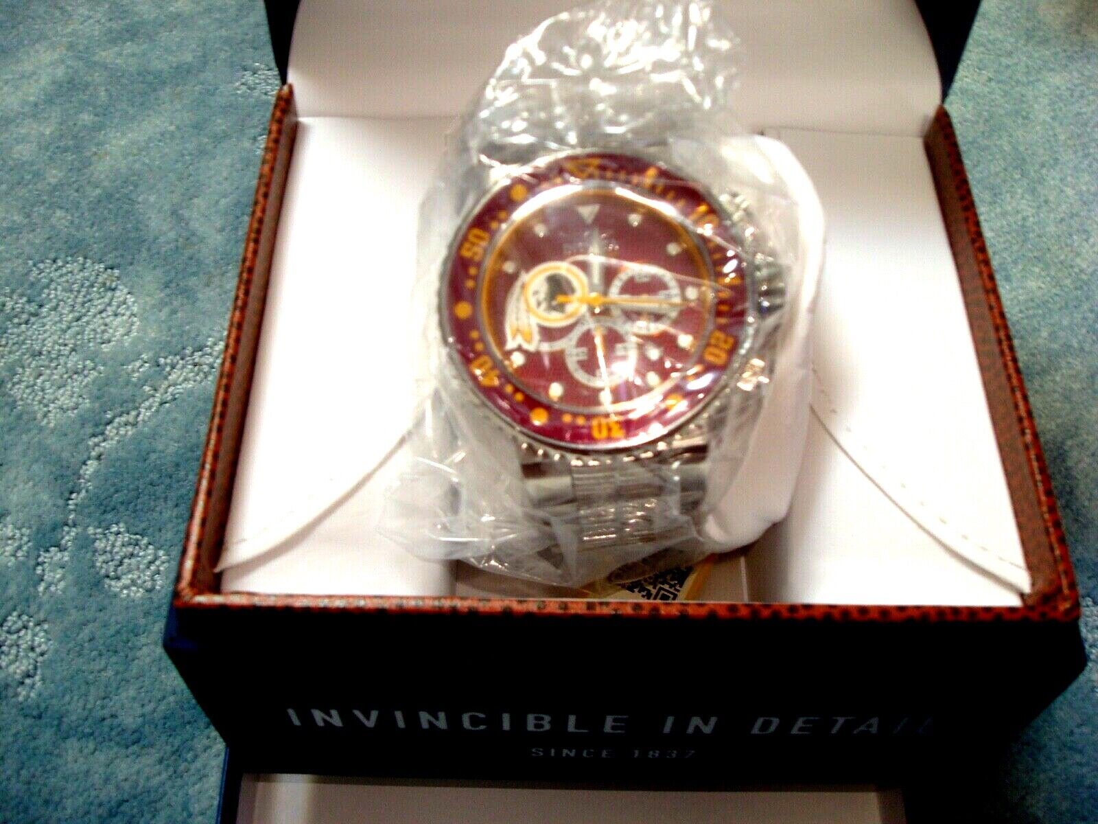 WASHINGTON REDSKINS 52 mm INVICTA WATCH WatchCharts