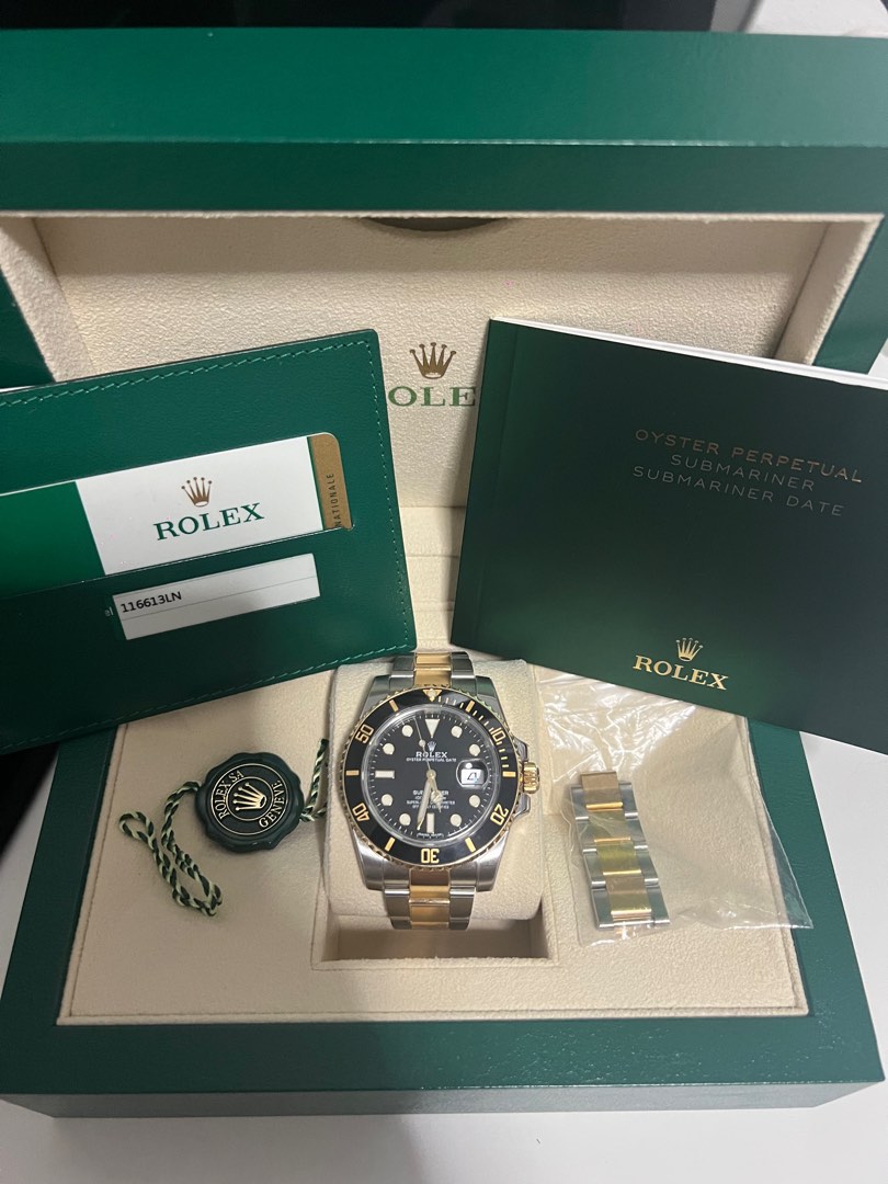 Rolex half best sale gold submariner