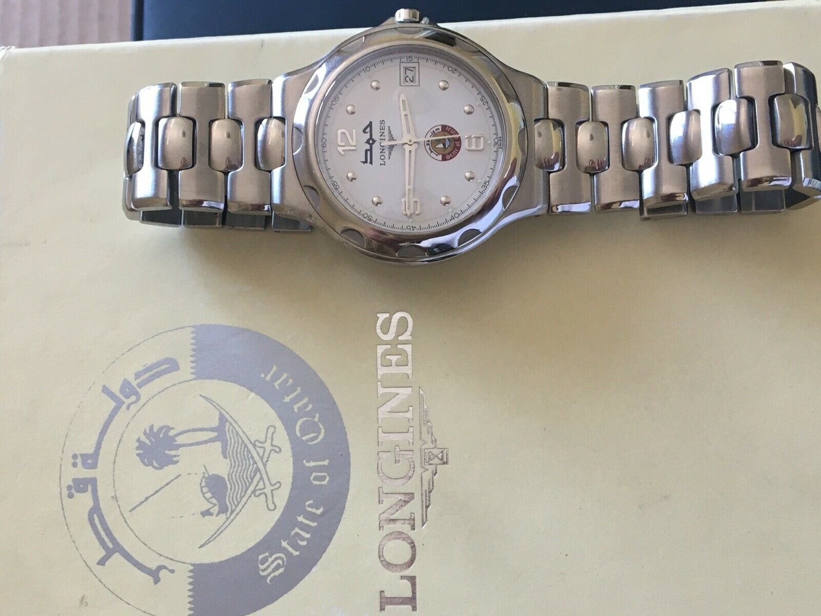 Longines Conques Quartz Men s Watch Special Edition Emir Hamad Al