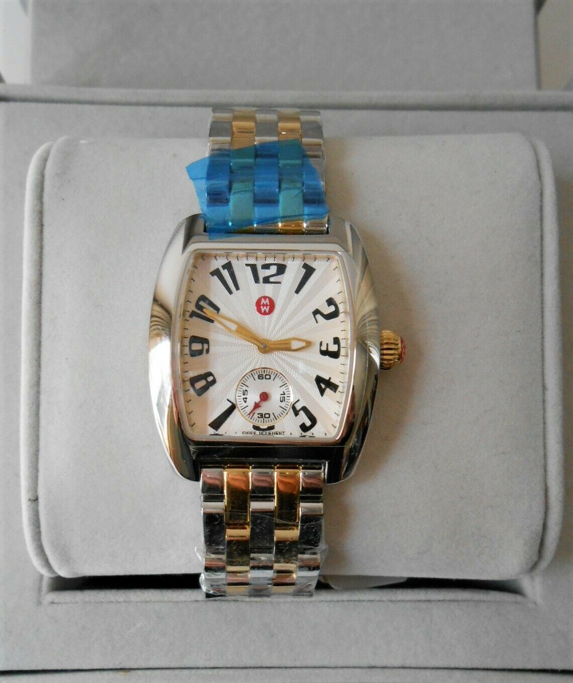 MICHELE URBAN MINI TWO TONE BRACELET WATCH MWW02A000608 RARE SOLD