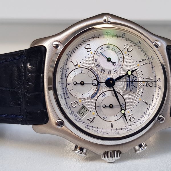 Cadran, Aiguilles Et Tachymètre Pour Chronographe EBEL Le Modulor 1911 Cal.137