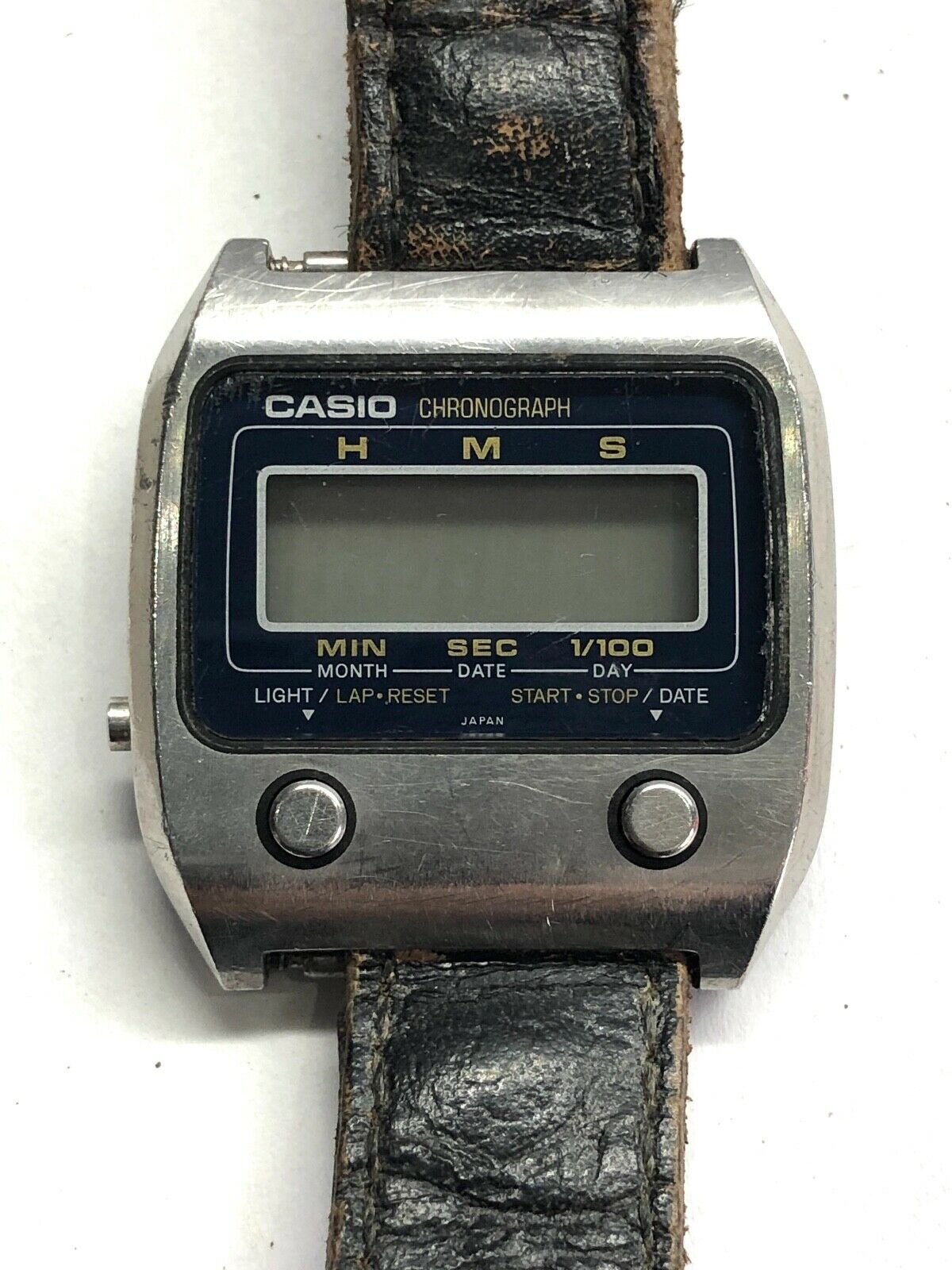 Vintage Casio Chronograph 55QS -24 Quartz Digital Wristwatch