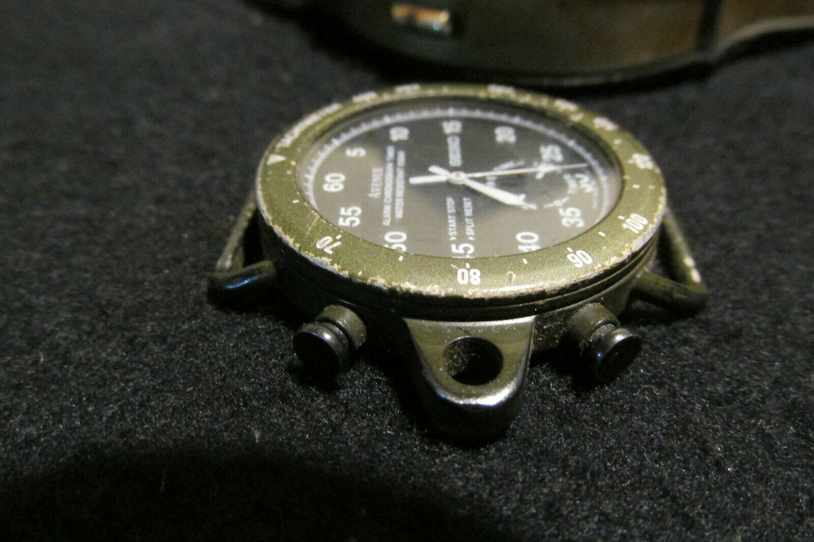 Rare Seiko Avenue 8M26 7030 Chronograph kaki military style