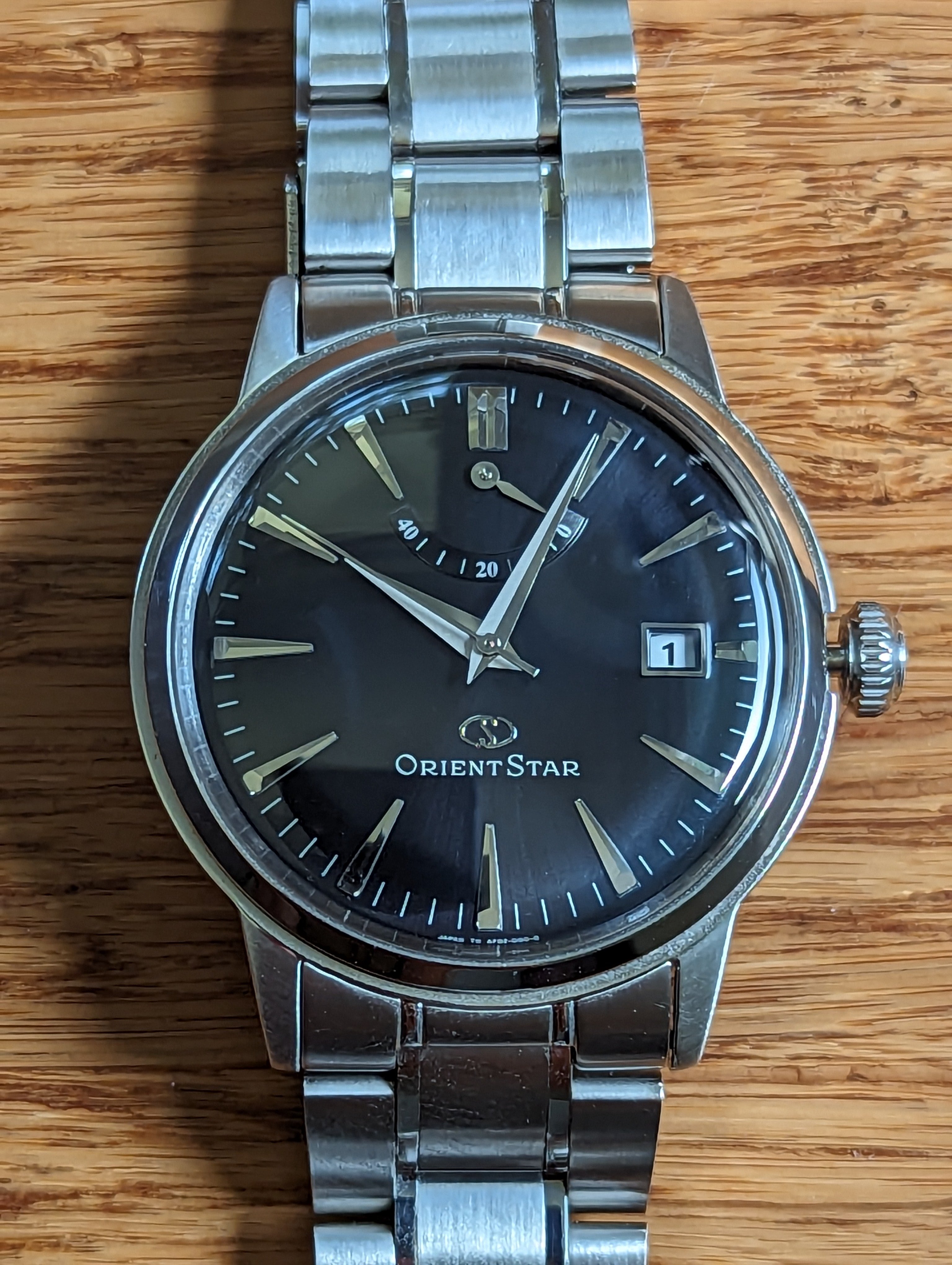 Orient Star SAF02002B0 with Power Reserve Full Set WatchCharts