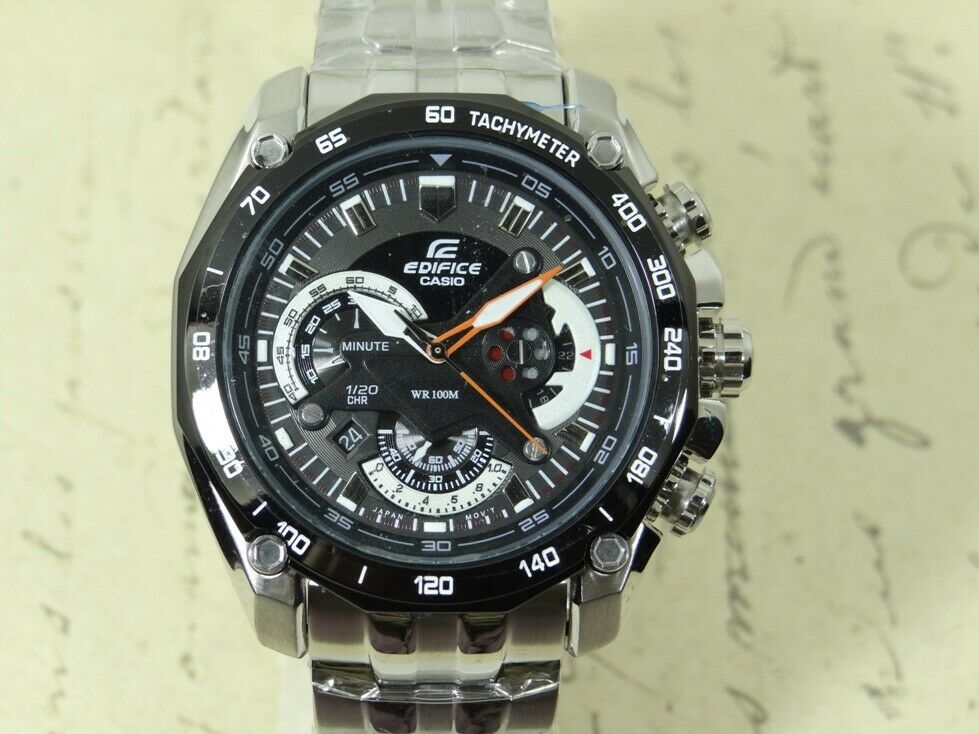 EDIFICE CASIO QUARTZ CHRONOGRAPH 5147 EF 550 WR100M DATE WATCH MEN S WatchCharts Marketplace