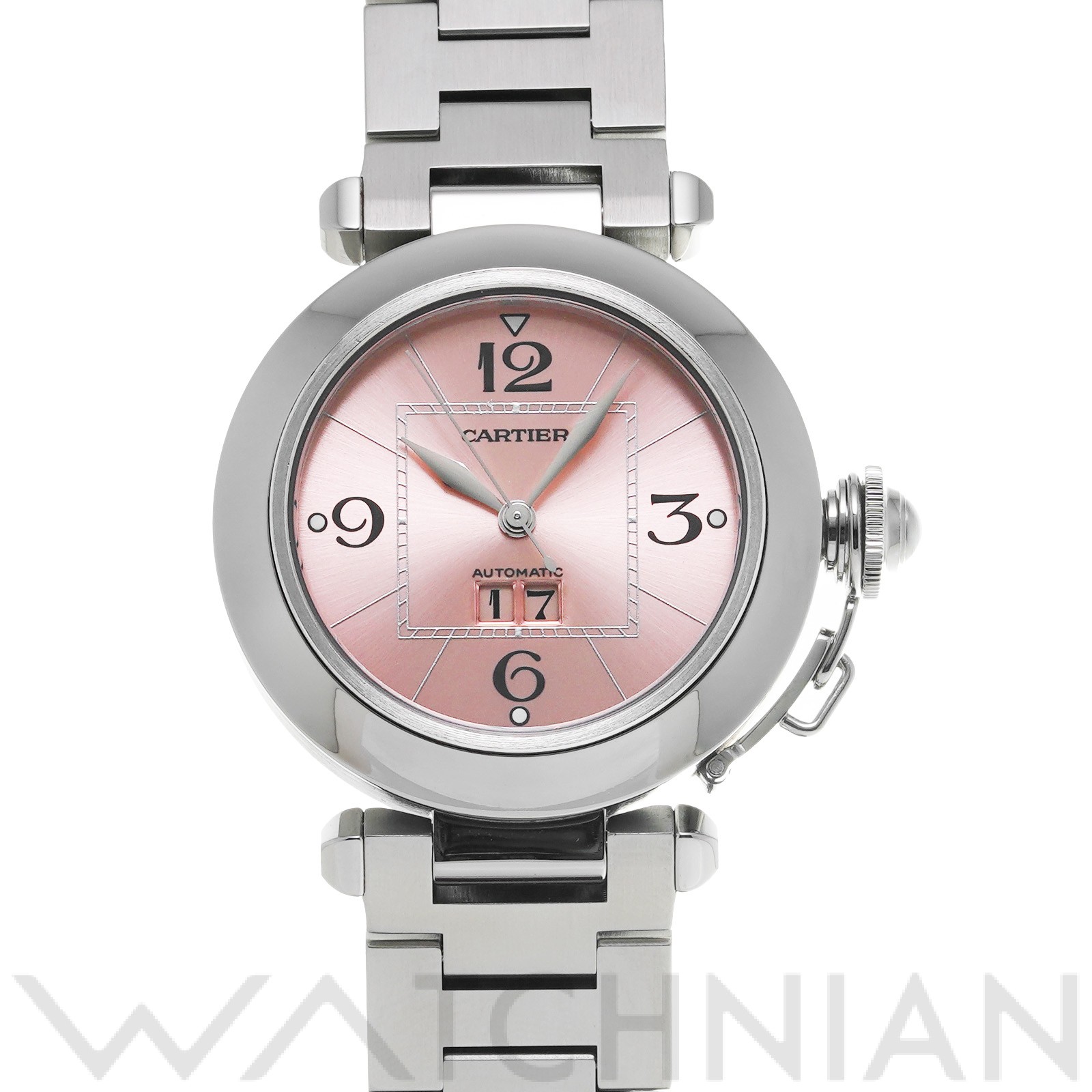 Used Cartier CARTIER Pasha C big date W31058M7 pink unisex watch