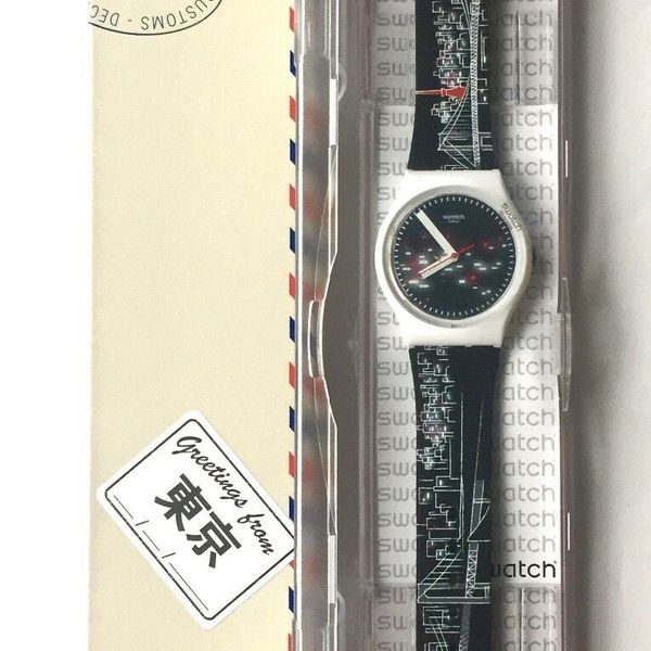 swatch greetings from 東京 SWATCH WATCH 2017 DESTINATION GREETINGS FROM TOKYO JAPAN EXCLUSIVE
