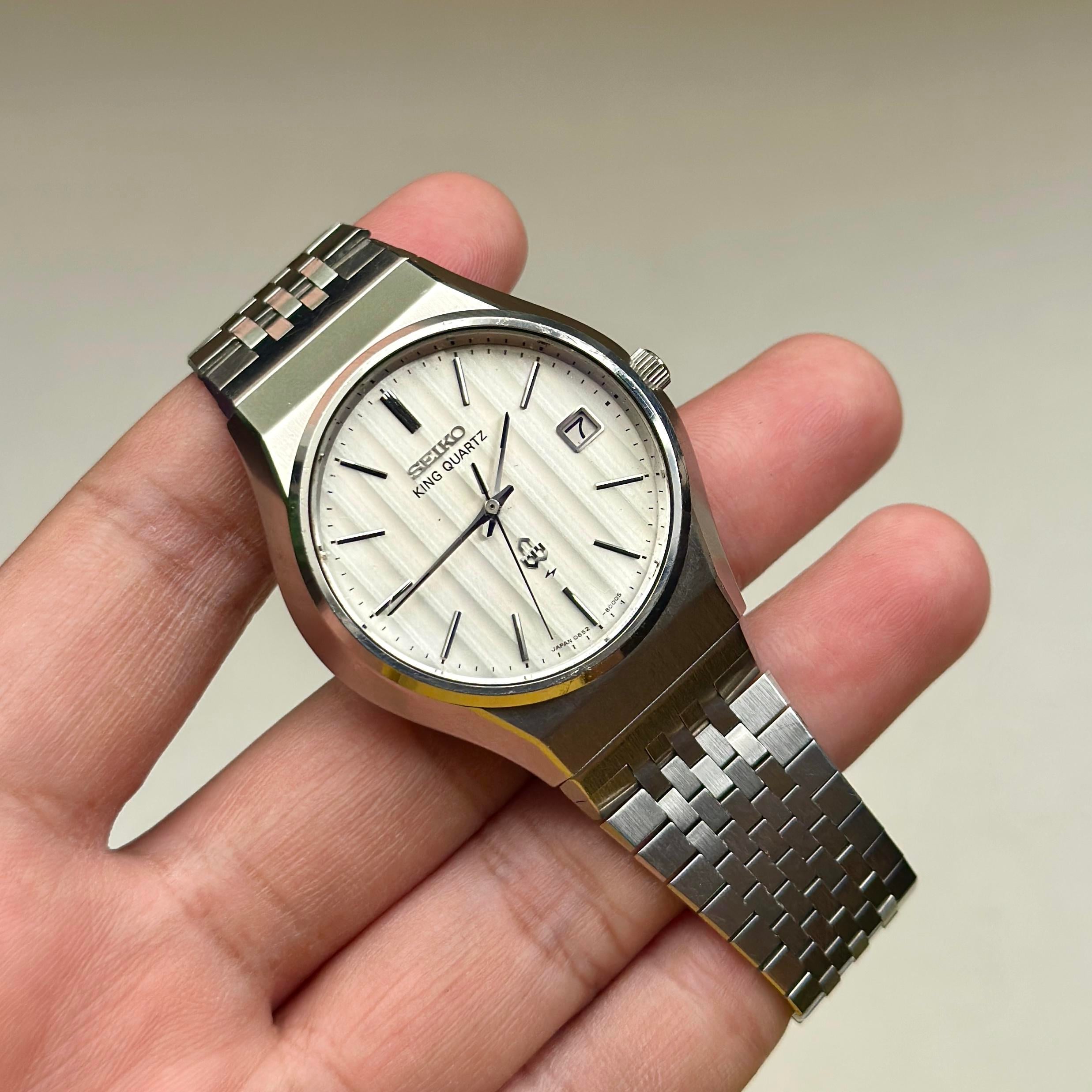 SEIKO KING QUARTZ 1975年製　デイト WTS] 1975 Vintage Seiko King Quartz – Linen Dial | WatchCharts
