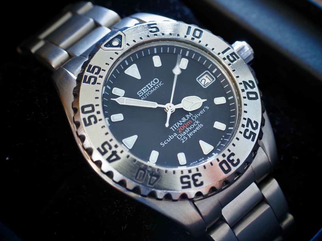 Very Rare Seiko SCVF001 4S15-7000 Titanium Hi-Beat Automatic