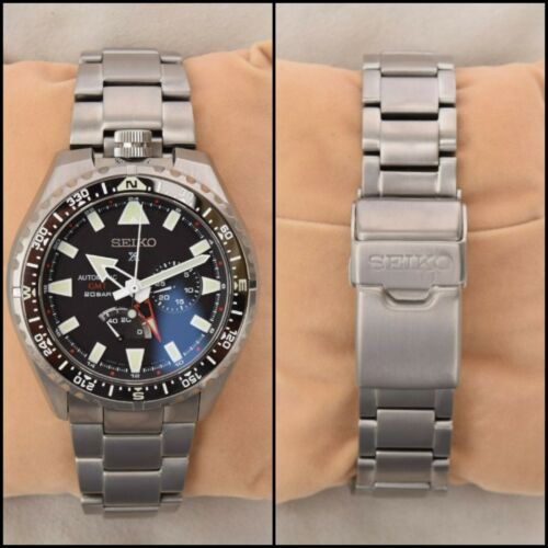 Serviced Seiko Prospex LandMaster SBEJ001 Automatic Titanium GMT