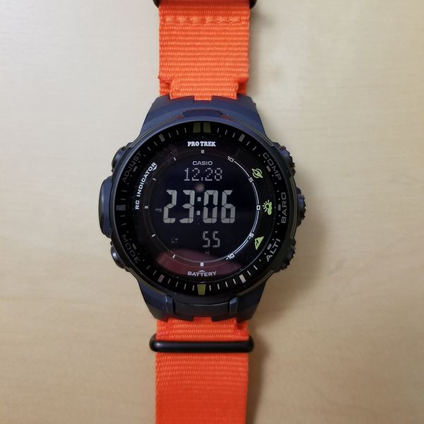 Casio Protrek Pathfinder Prw 3000 2cr With 2 Custom Nato And Silicon Straps Lnib Watchcharts