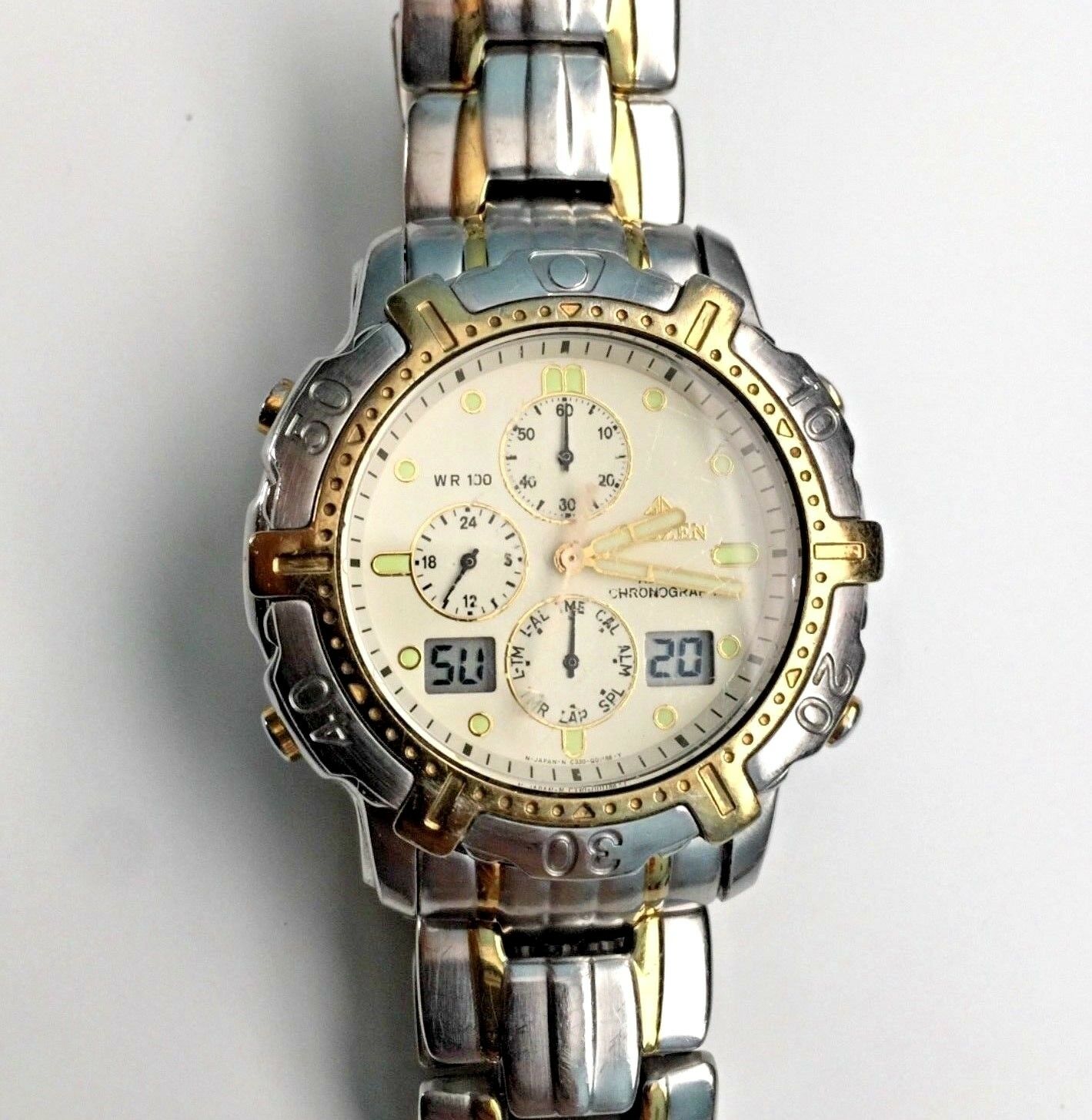 CITIZEN PROMASTER ALARM CHRONOGRAPH WORLD TIME C420-Q02071K