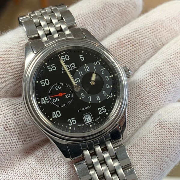 Oris Classic Regulator Regulateur 7473 Black Dial Automatic Cal