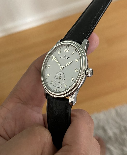 FS Blancpain 7002 steel Chronometer brilliantly finished