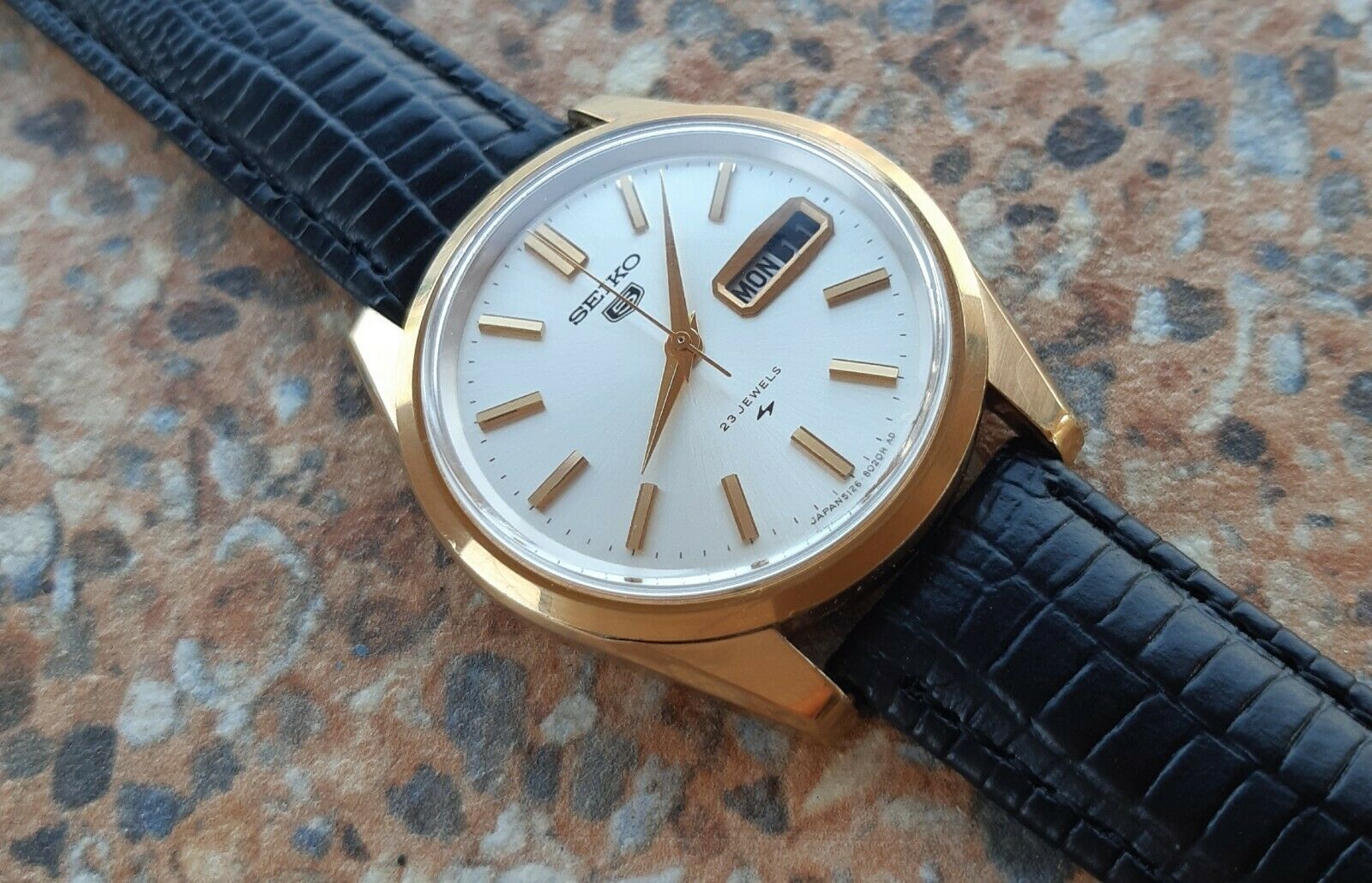 Vintage Seiko 5 23 Jewels Automatic 5126 8020 JUNE 1968 SGP 36.5