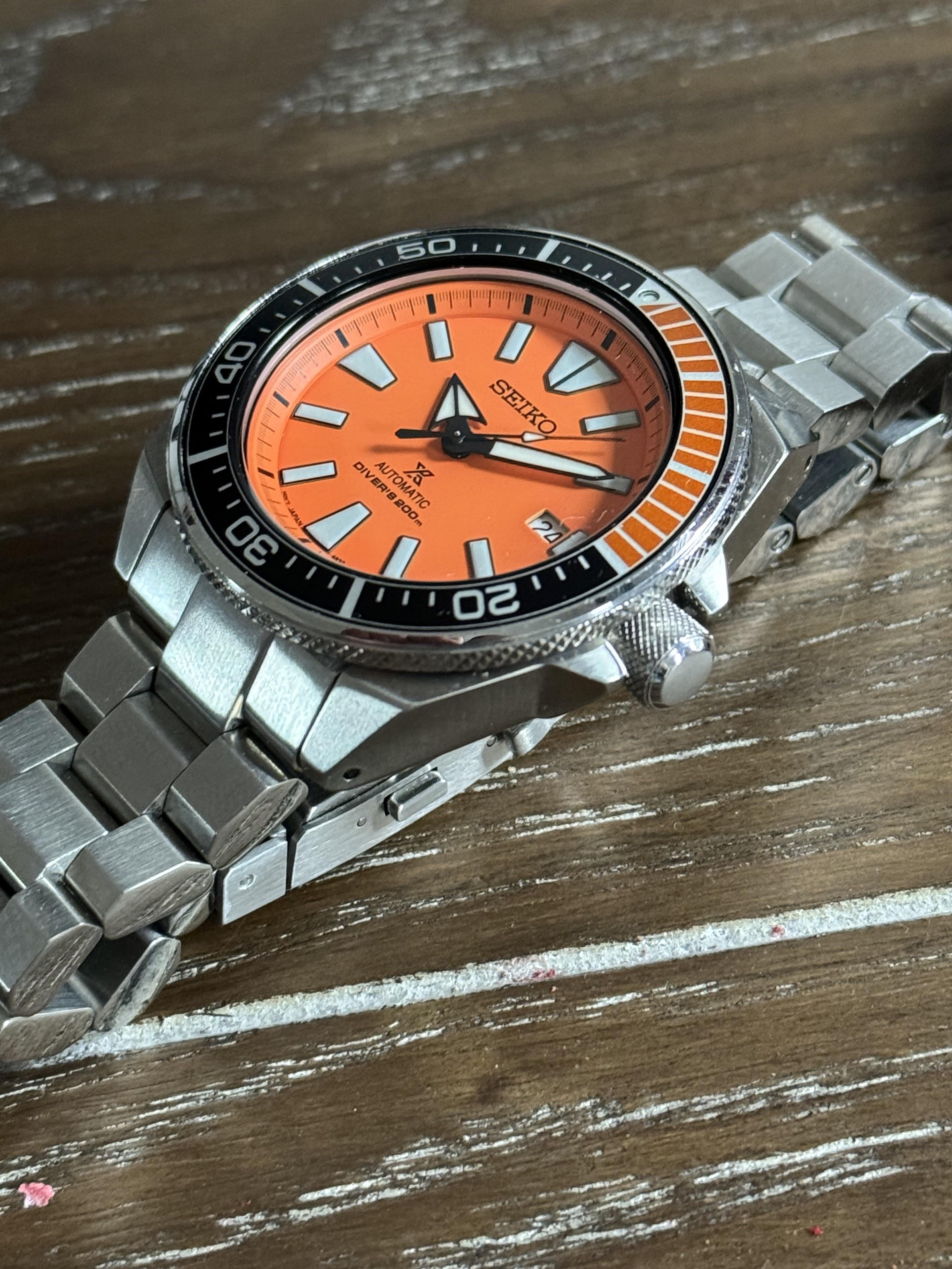 Orange Seiko Samurai credalisearth