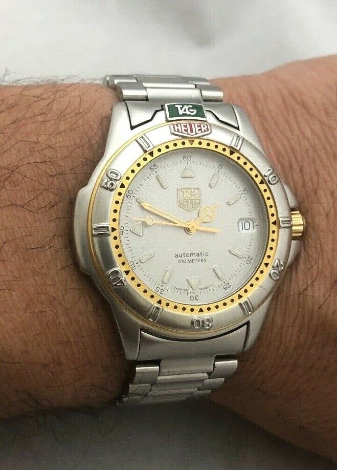 WOW TAG HEUER 4000 MENS AUTOMATIC SS GOLD PLATED 200M