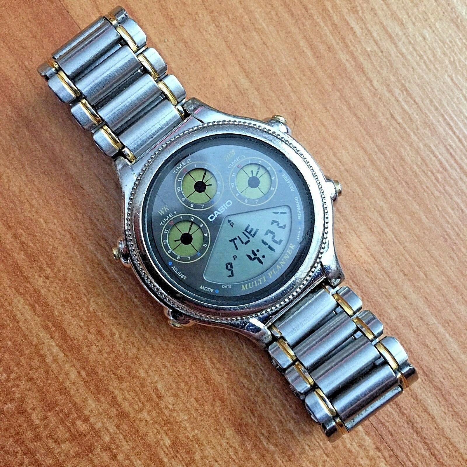 時計 CASIO BGP-260 MULTI PLANNER RARE Casio Vintage Digital Watch Multi Planner MINT 931 Bgp