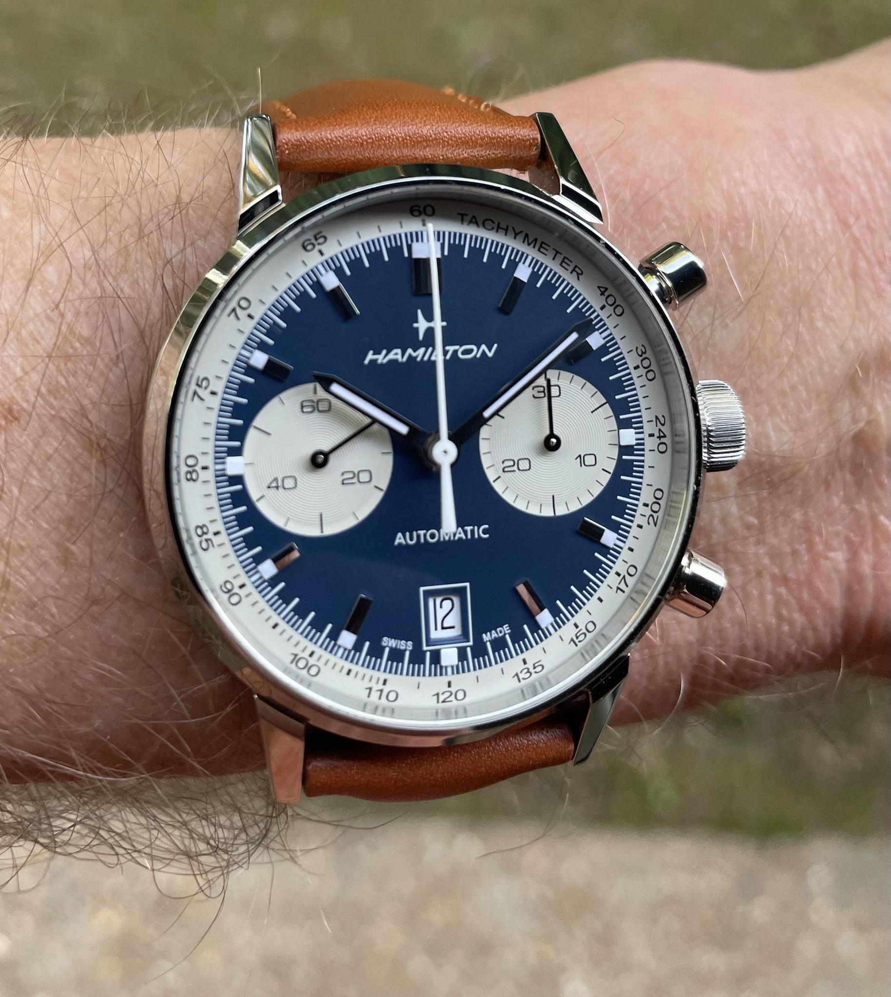 [WTS] Hamilton Intramatic Chronograph Blue Panda Style H38416541 ...