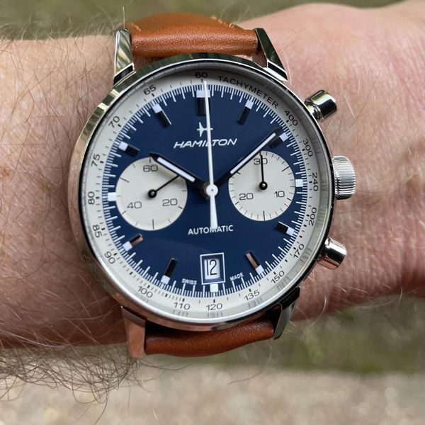 [WTS] Hamilton Intramatic Chronograph Blue Panda Style H38416541 ...