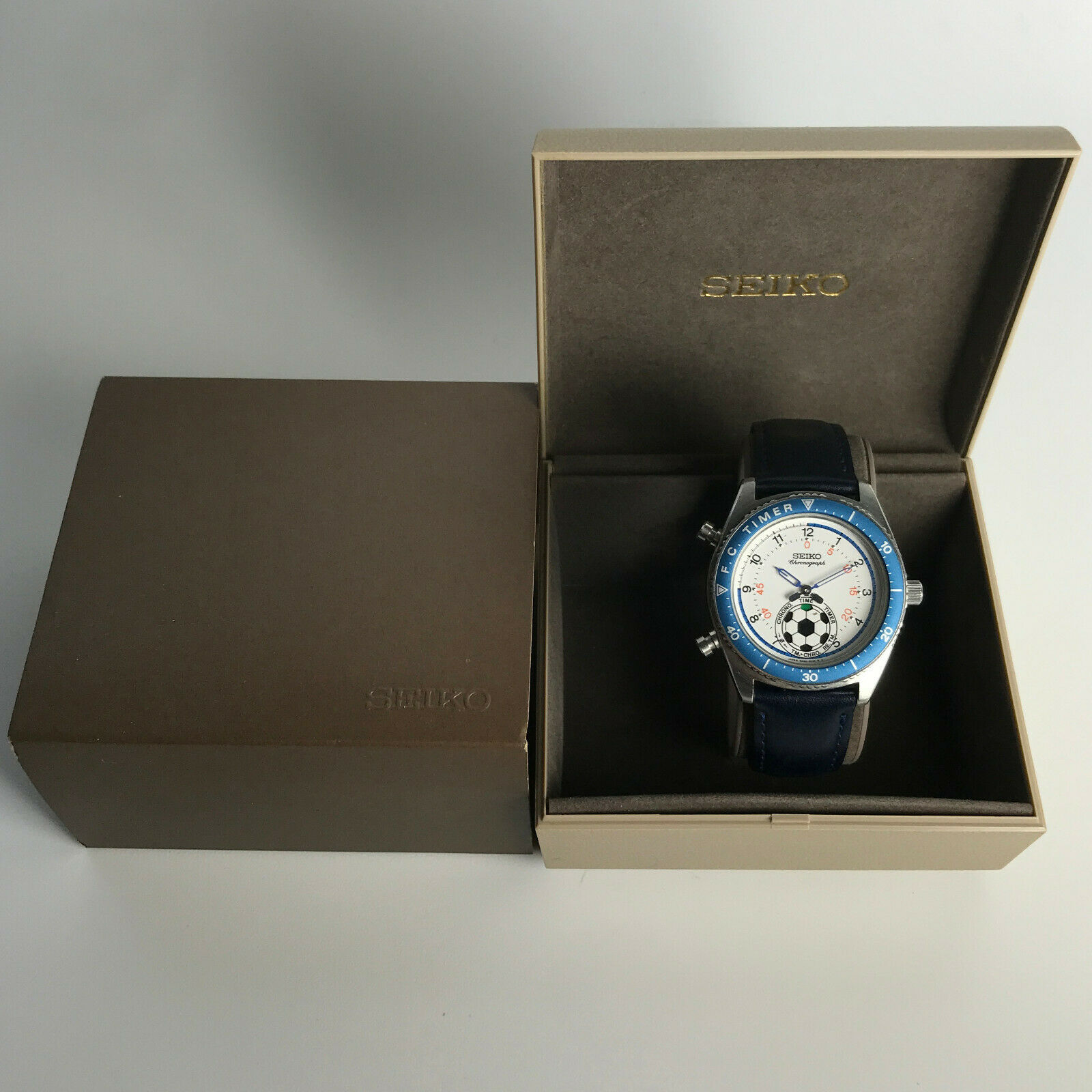 Vintage SEIKO F.C. Timer Watch football soccer 8M32-6010 referee 