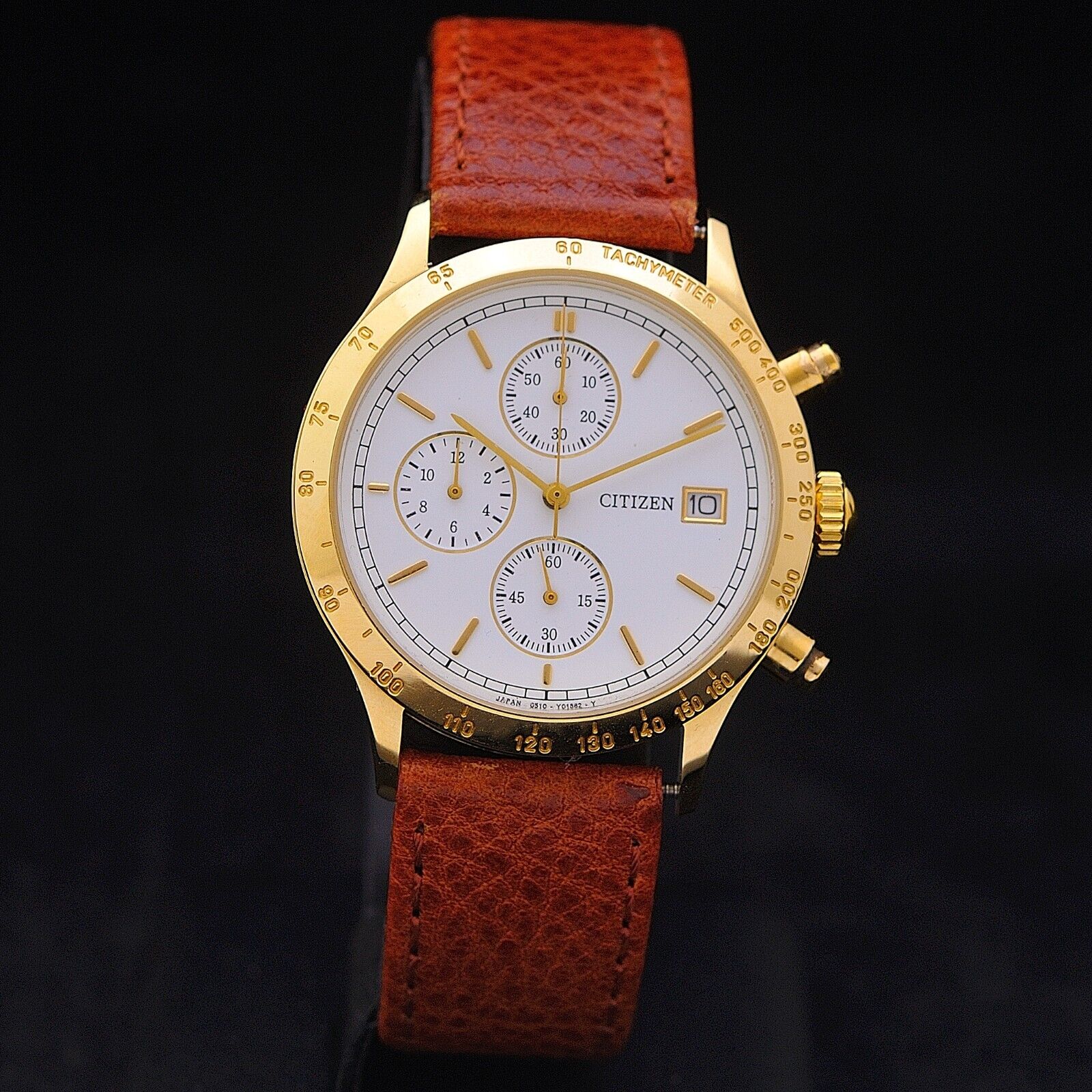 Citizen Chronograph 18 kt gold 36 mm serviced | WatchCharts Marketplace