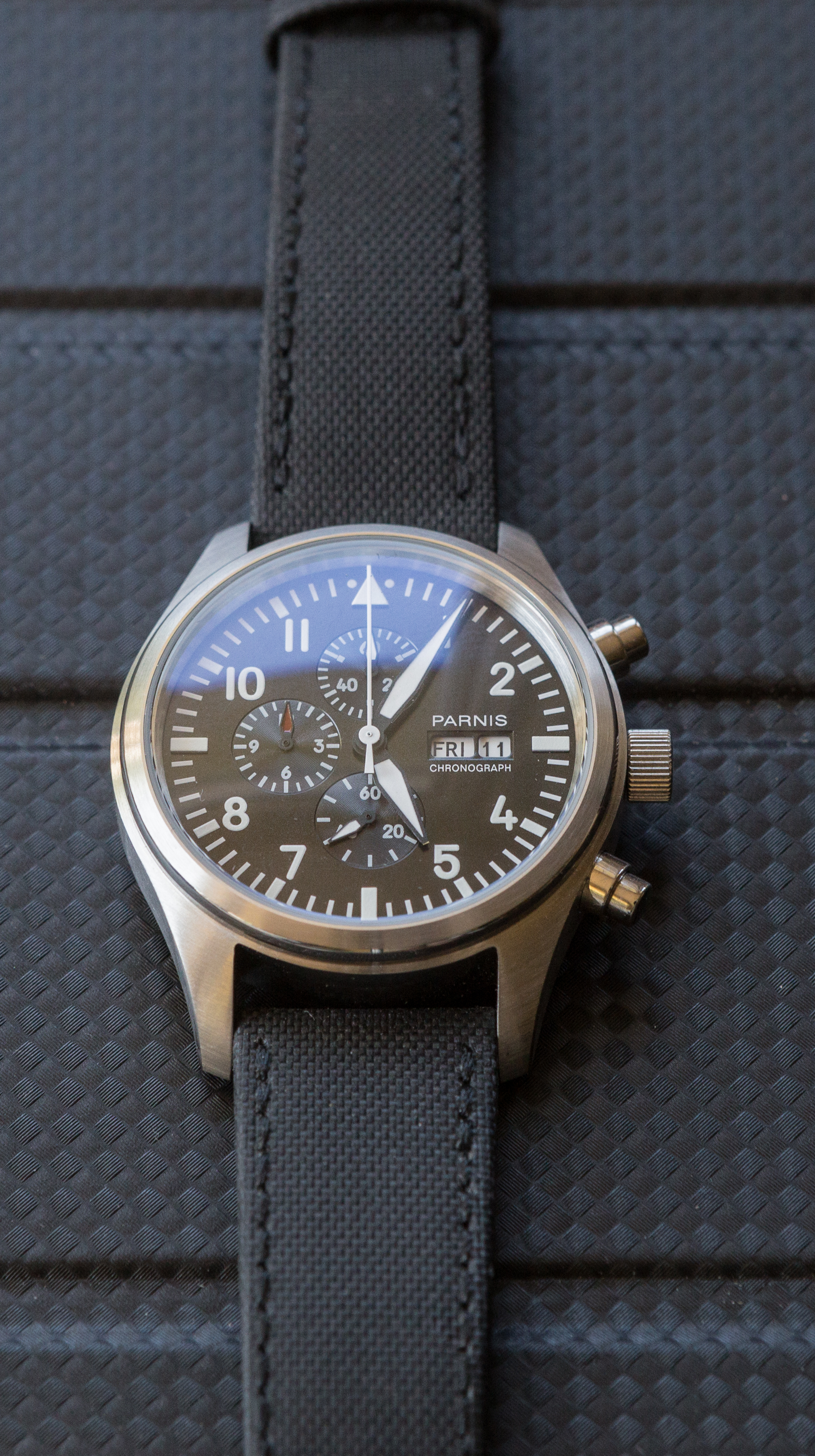 WTS Parnis 42mm Pilot Chronograph New WatchCharts Marketplace