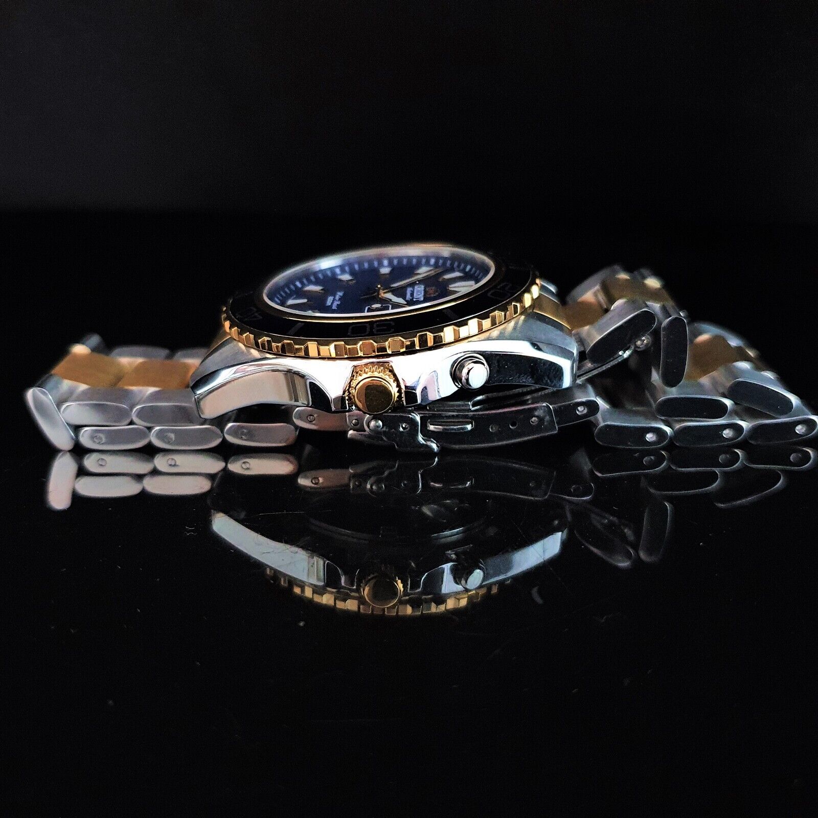 Orient MAKO XL Gold Japanese Watch Automatic 46943 Diver Men's