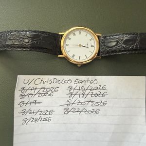 Vintage Seiko 2620-0150 R Men's Tank Gold Tone Quartz Watch Works