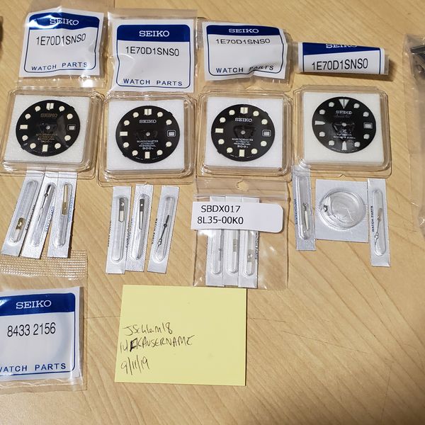 WTS] Major cleaning house - Many Seiko mod parts - OEM Dials, Hands,  Yobokies, Dagaz, Crystaltimes, Seiko cases, etc etc. | WatchCharts