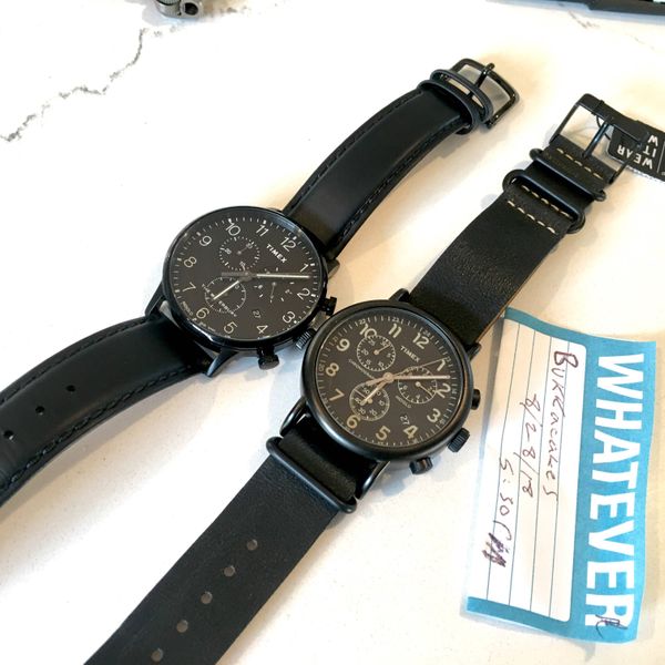 [WTS] Timex Waterbury Chronograph in Black and Timex Weekender in Black ...