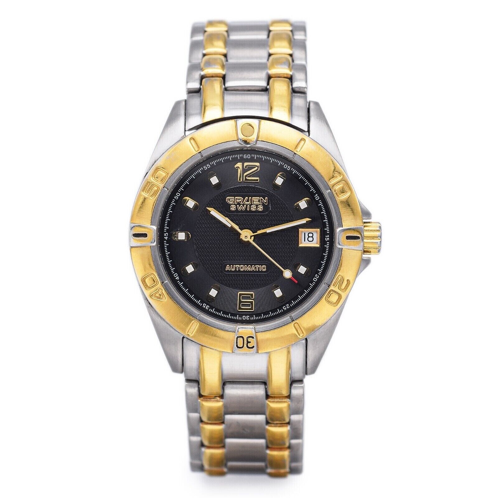 Gruen Swiss Watch Gruen Precision 17 Jewels Calendar Manual Wind Vintage 1971  main image 3