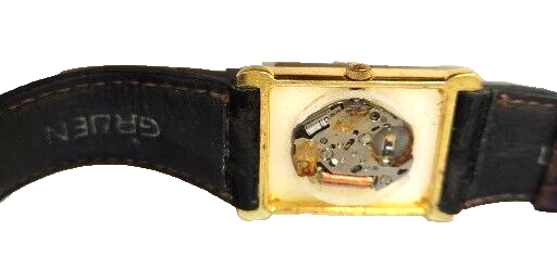 Unisex Vintage Gruen Moon-Phase 225-6L48 Gold Tone Watch For  display picture 1