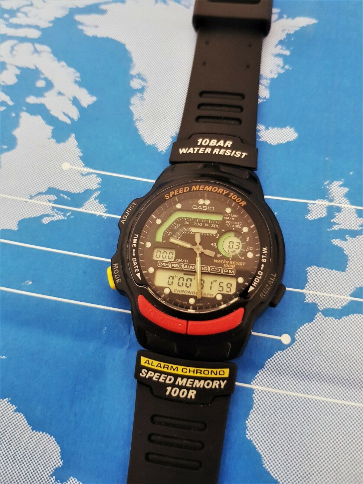 激レア CASI0 SPEED MEMORY AW-22 稼働 腕時計 レトロ 激レア CASI0 SPEED MEMORY AW-22 稼働 腕時計 レトロ