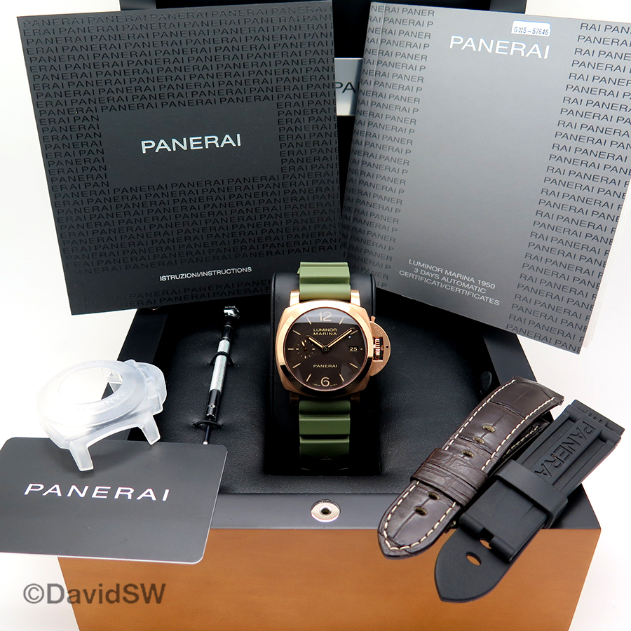 FS Panerai PAM 393 LUMINOR MARINA 18K ROSE GOLD 1950 DAYS Q