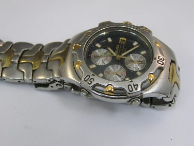 Seiko Chronograph Watch w Alarm Date Band 7T32 6M49 WatchCharts