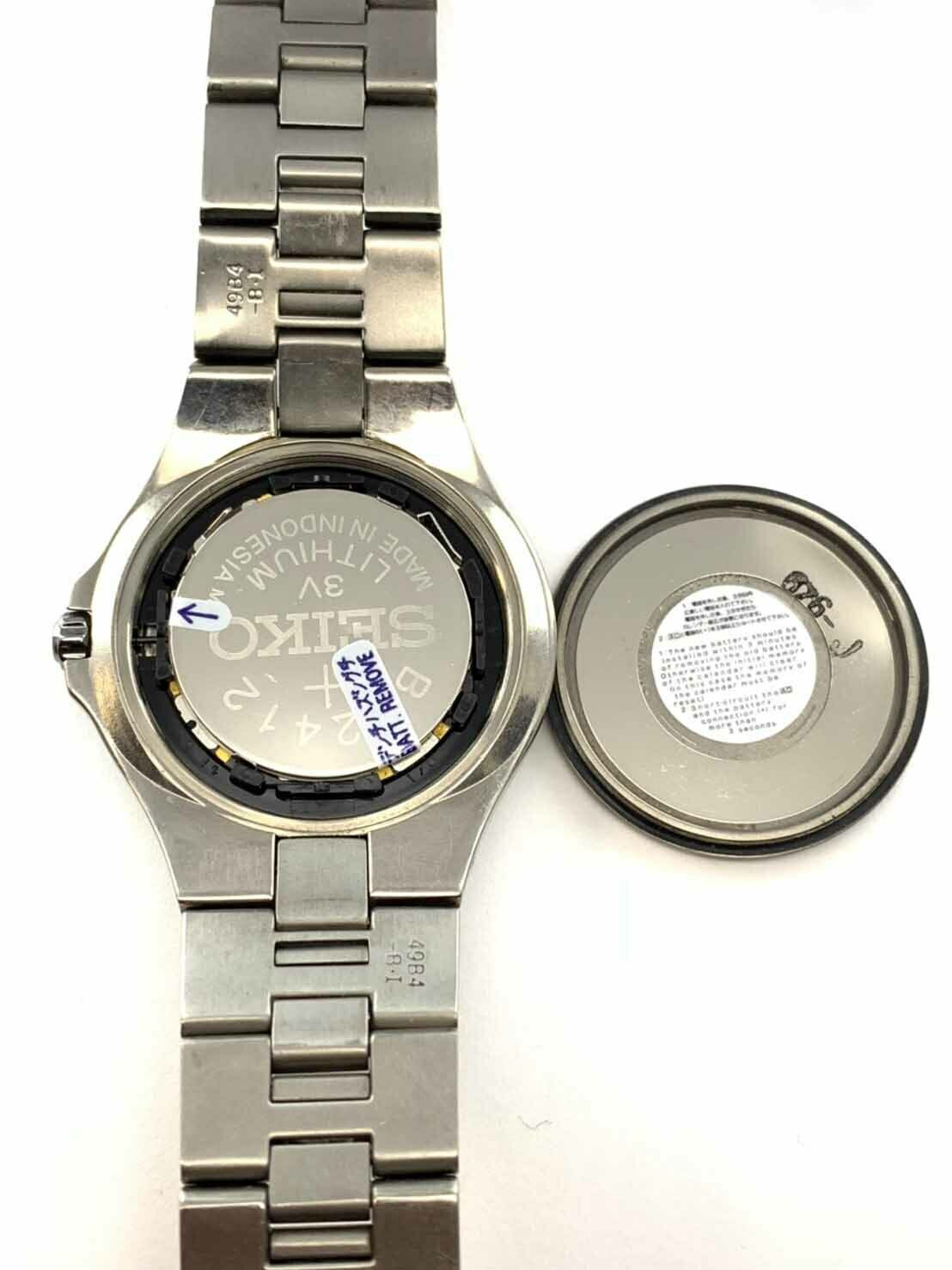 SEIKO TITANIUM 8F32-0220 JAPAN メンズ腕時計 SEIKO Perpetual Calendar 8F32-0220 Quartz Wrist Watch Japan