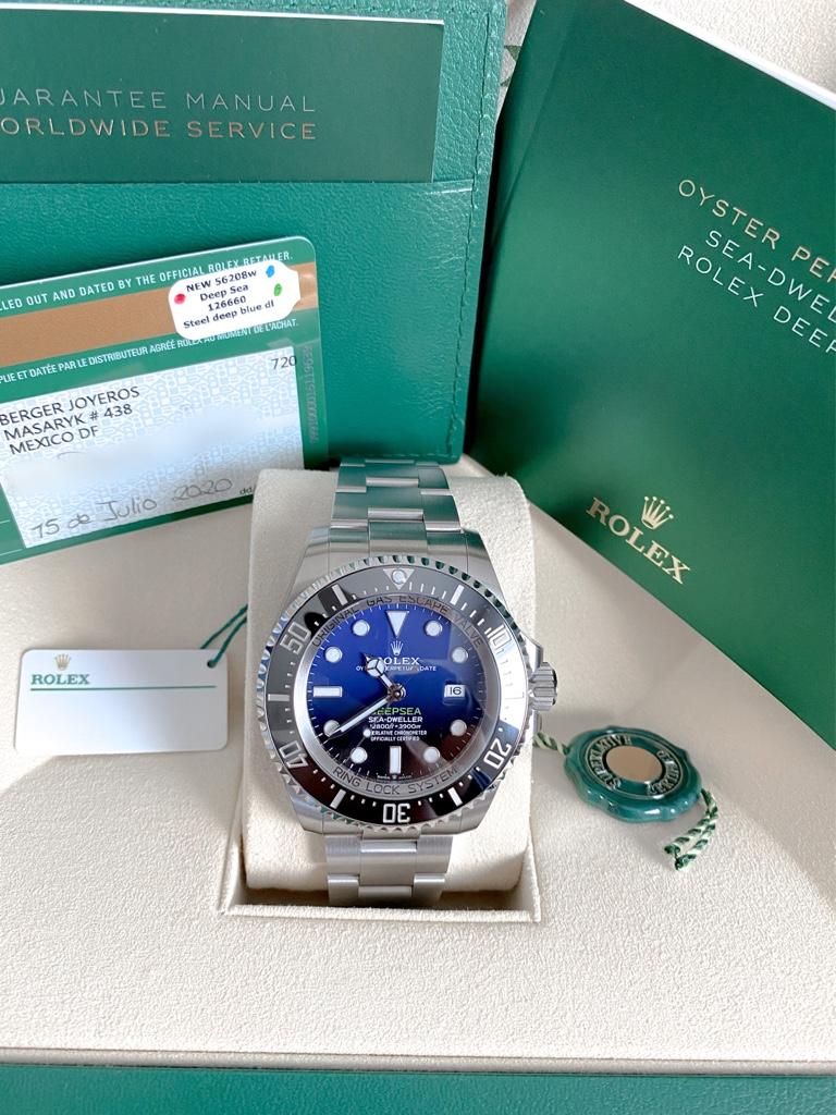 FS BNIB Rolex 126660 D Blue 15 900 WatchCharts Marketplace