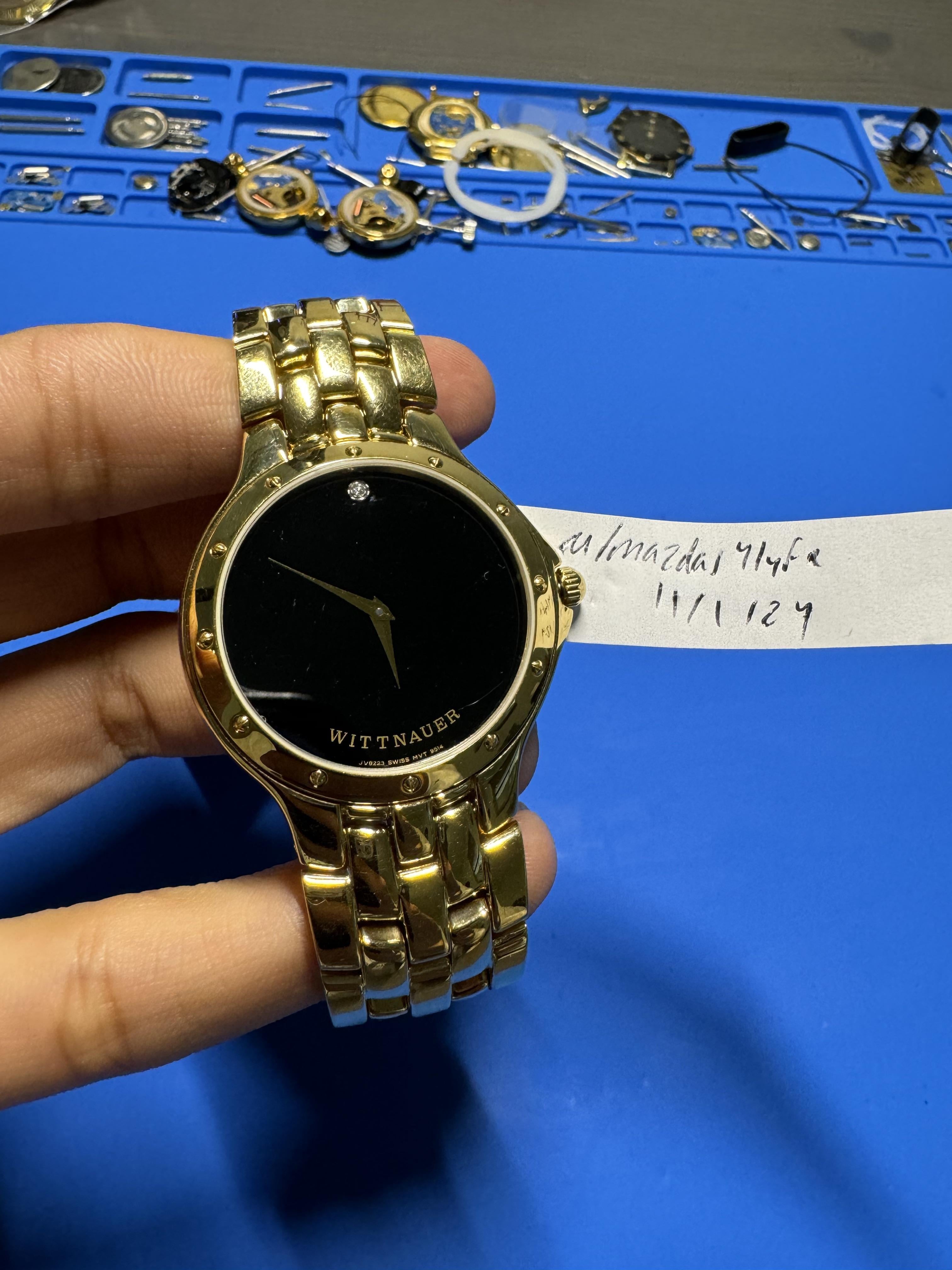 WTS] Wittnauer JV8223 9514 Museum Gold Tone Men display picture 3