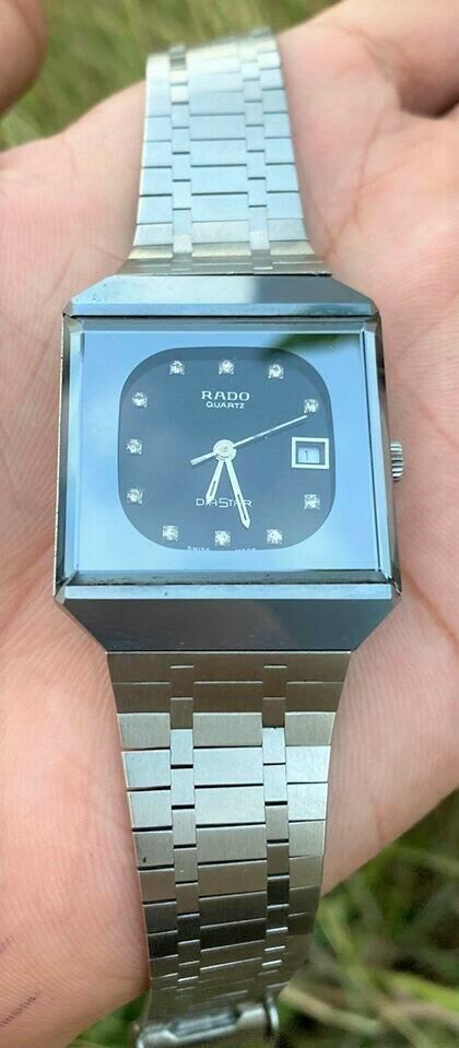 RADO DIASTAR 711.0067.3.N GENTS DIAMOND ACCENT STAINLESS STEEL