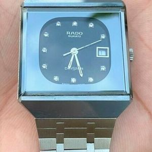 RADO DIASTAR 711.0067.3.N GENTS DIAMOND ACCENT STAINLESS STEEL