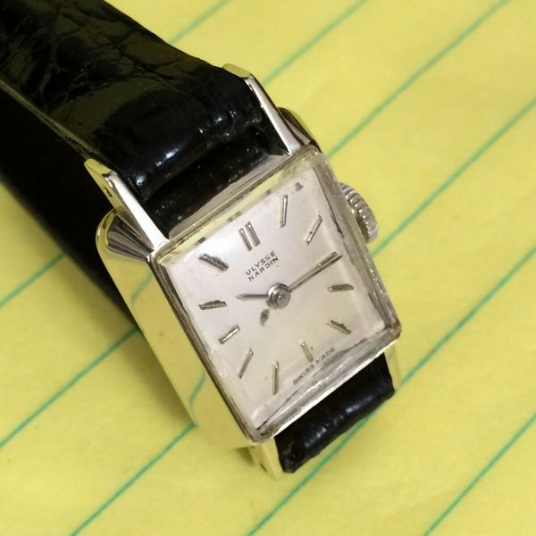 Ulysse nardin 18KWG, 1970's, Manual Wind, Woman's Wrist Watch, Nice