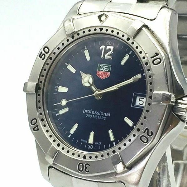 TAG HEUER Watch 2000 WK1113-0 Blue Men's New Battery Quartz Date T2856 ...
