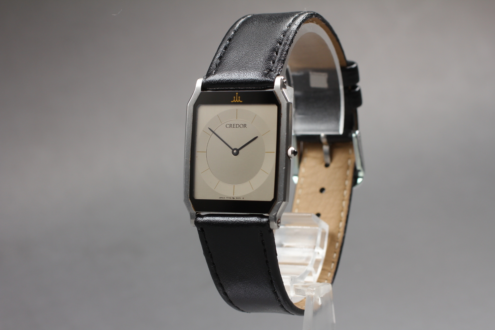 SEIKO クレドール　7770-5070 Near MINT] Vintage SEIKO CREDOR 7770-5070 26mm Square Quartz Mens