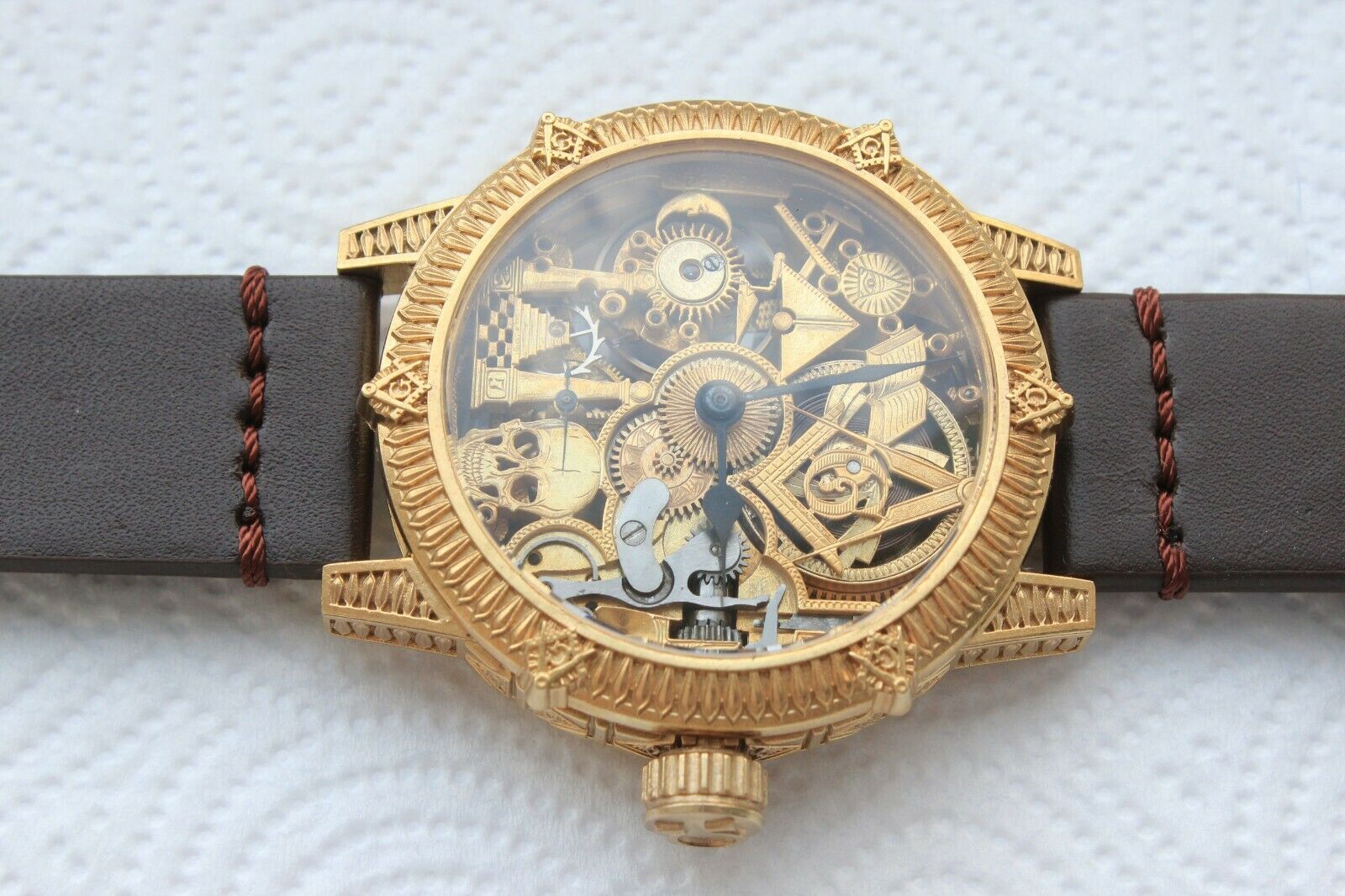 Masonic skeleton outlet watch