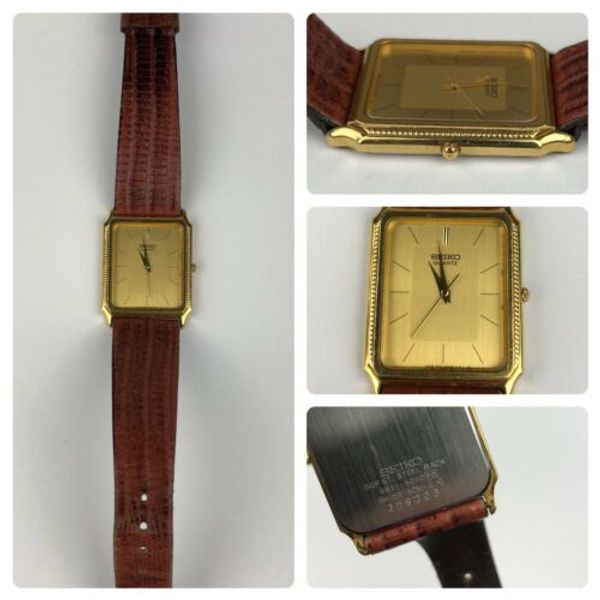 SEIKO（セイコー）9521-5040のクォーツ腕時計-稼働中 Seiko 9521 - 5040 Swiss Quartz Stainless Steel Case Gold Tone
