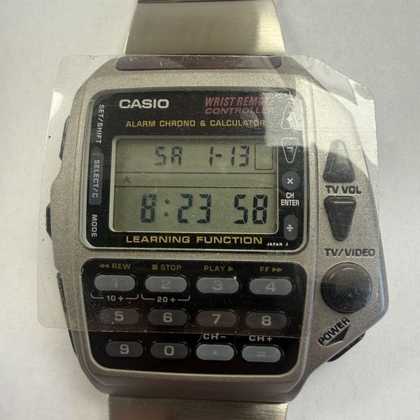 Vintage Casio CMD-40 F -7ZT Remote Control Watch with Box, warranty ...