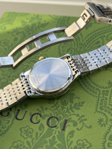 Gucci 27mm G-Timeless Mother of Pearl Watch YA126513 Luxury 