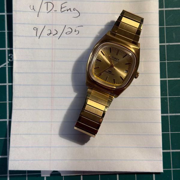 [WTS] Timex E-Line Reissue | Gold Tone 34mm | Full Set | WatchCharts ...