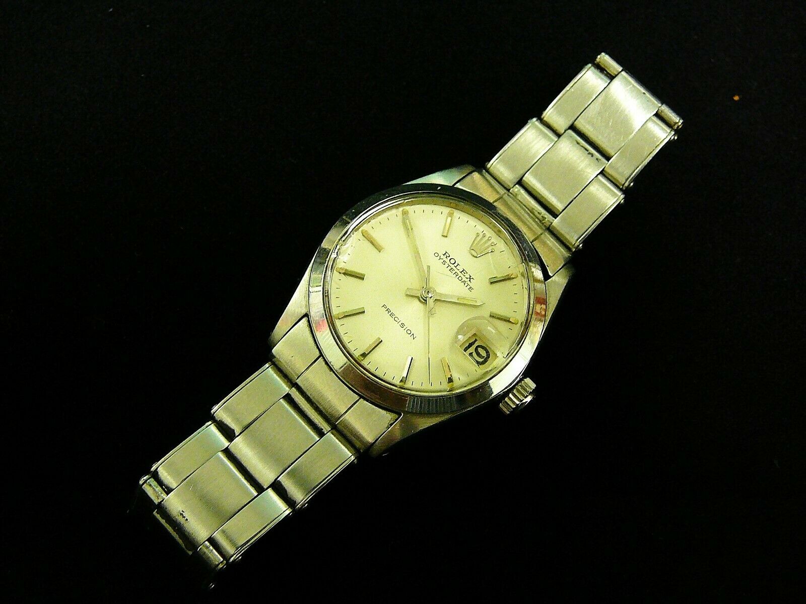 Rolex oysterdate precision outlet gold